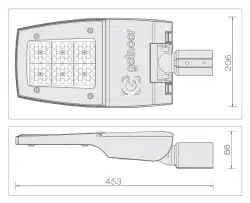 چراغ خیابانی LED گلنور مدل ستاره S