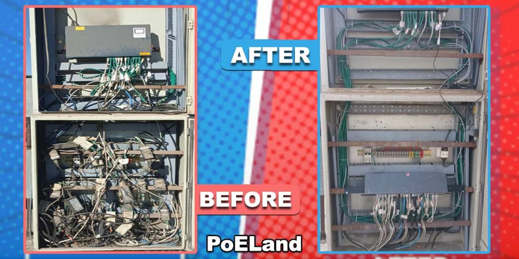 قبل از نصب پچ پنل PoE