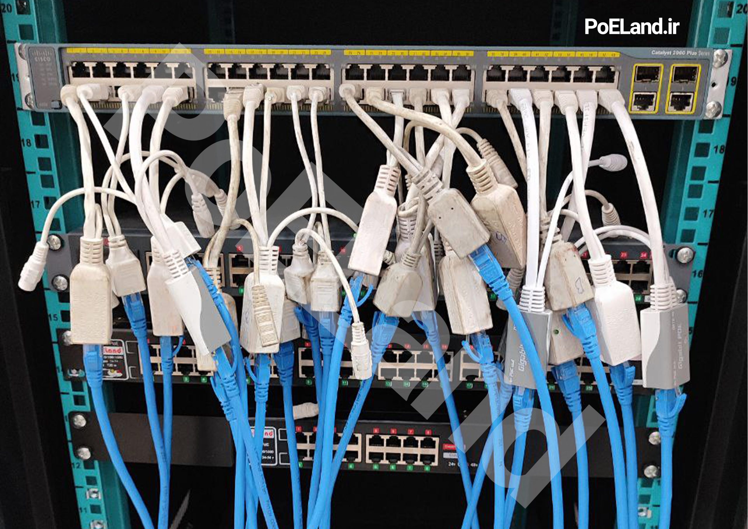 قبل از نصب پچ پنل poe برند poeland
